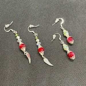2 pairs of beautiful Christmas earrings